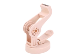 Dispensador de Fita Adesiva de Mesa com Ventosa, Ajustável, com Suporte para Rolo. Cor: Rosado. GOKOCO