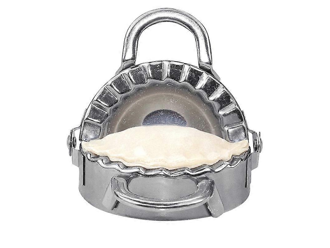Forma de aço inoxidável para dumplings, utensílio versátil para assar, fritar e cozinhar no vapor (10 cm)