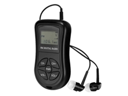 Rádio Digital Com Visor Lcd, Mini Rádio Fm Portátil Operado Por Bateria Com Fone De Ouvido Estéreo Para Casa. Olysi Shop