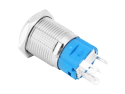 Interruptor Push button Metálico Led Momentâneo