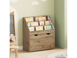 Vidaxl Estante Infantil Carvalho Artesanal 60 X 29,5 X 69 Cm