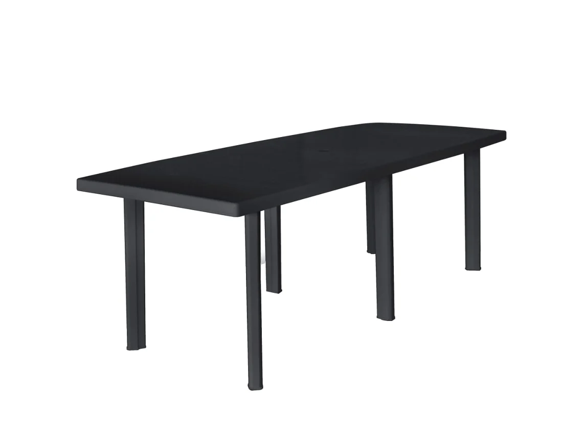 Garden Table, Garden Tables Vidaxl Antracite Plástico