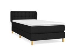 Box Spring Bed, Box Spring Beds Vidaxl Preto Tecido (90 X 200 Cm)