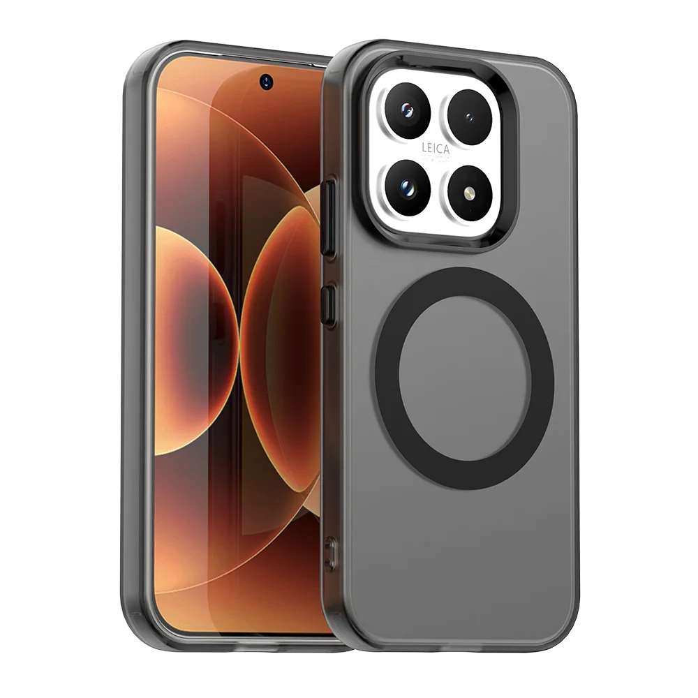 (preto, Redmi Note 15 Pro 5g) Capa Transparente Fosca Para Celular Com Carregamento Sem Fio Magnético, Capa Protetora À Prova De Choque.