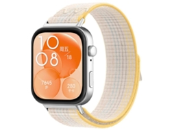 Bracelete Para Huawei Watch Fit 4 Pro / Fit 4 / Fit 3 - Nylon Trançado - Fecho De Velcro Estrela Arco-íris