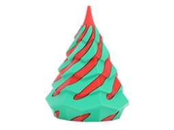 Brinquedo Cone Espiral 3d Impresso Vermelho Verde