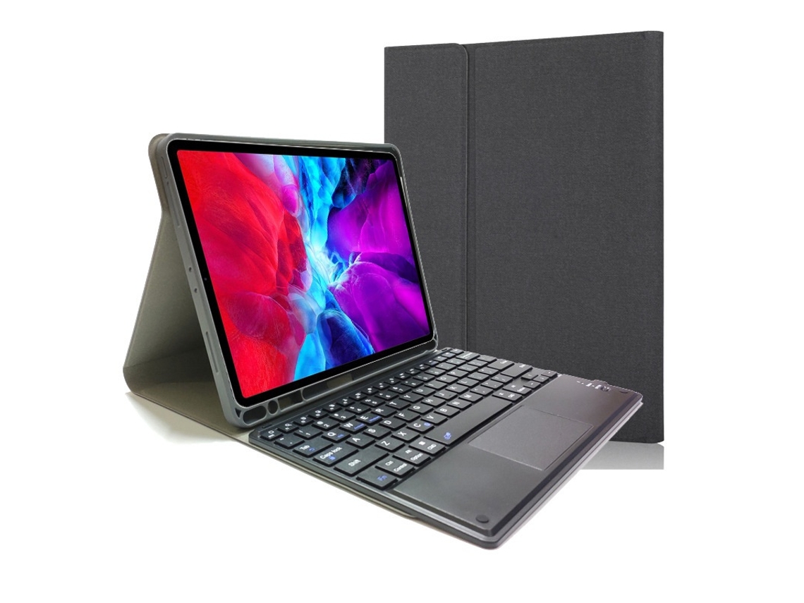Lurelia Capa Com Teclado Bluetooth Para Ipad Pro 12.9 2020/2018 Bipartida Com Retroiluminação E Com Touchpad