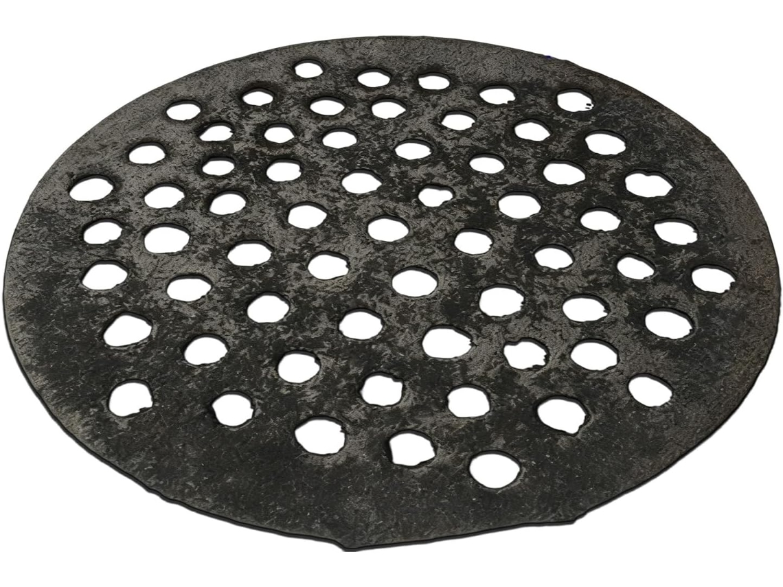 Tampa De Ralo Em Ferro Fundido, Grelha De Ralo Redonda Resistente, 18 Cm | Peça De Reposição Para Banheiro