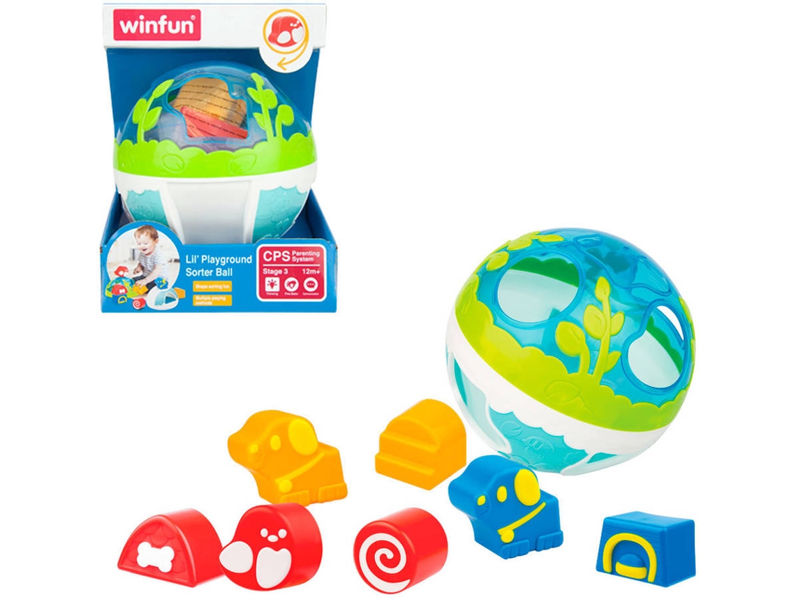 Jogo Didáticos WINFUN Bola de atividades de brinquedo (15,5x15,5x15,5 cm - 12 meses)