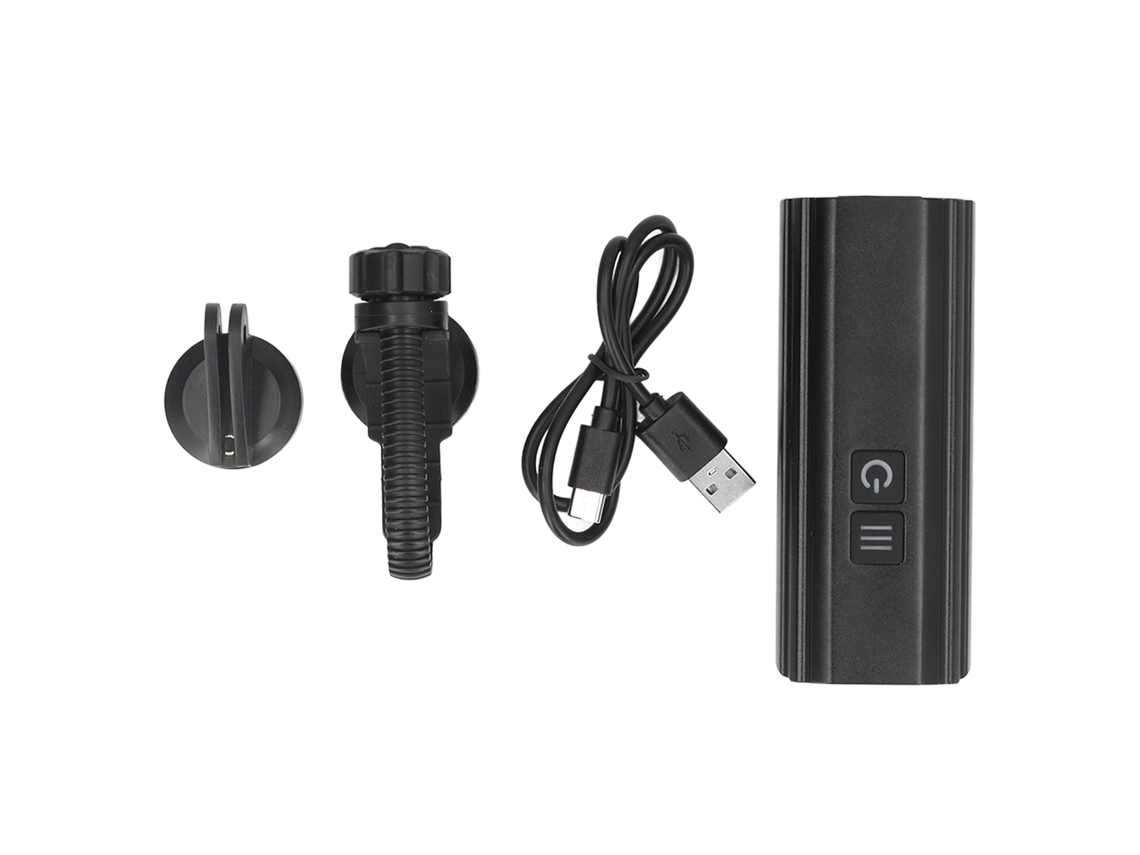 Luz Dianteira para Bicicleta 5 Modos Carregamento USB Alto Brilho Alcance 50 150m IPX6 S/MARCA