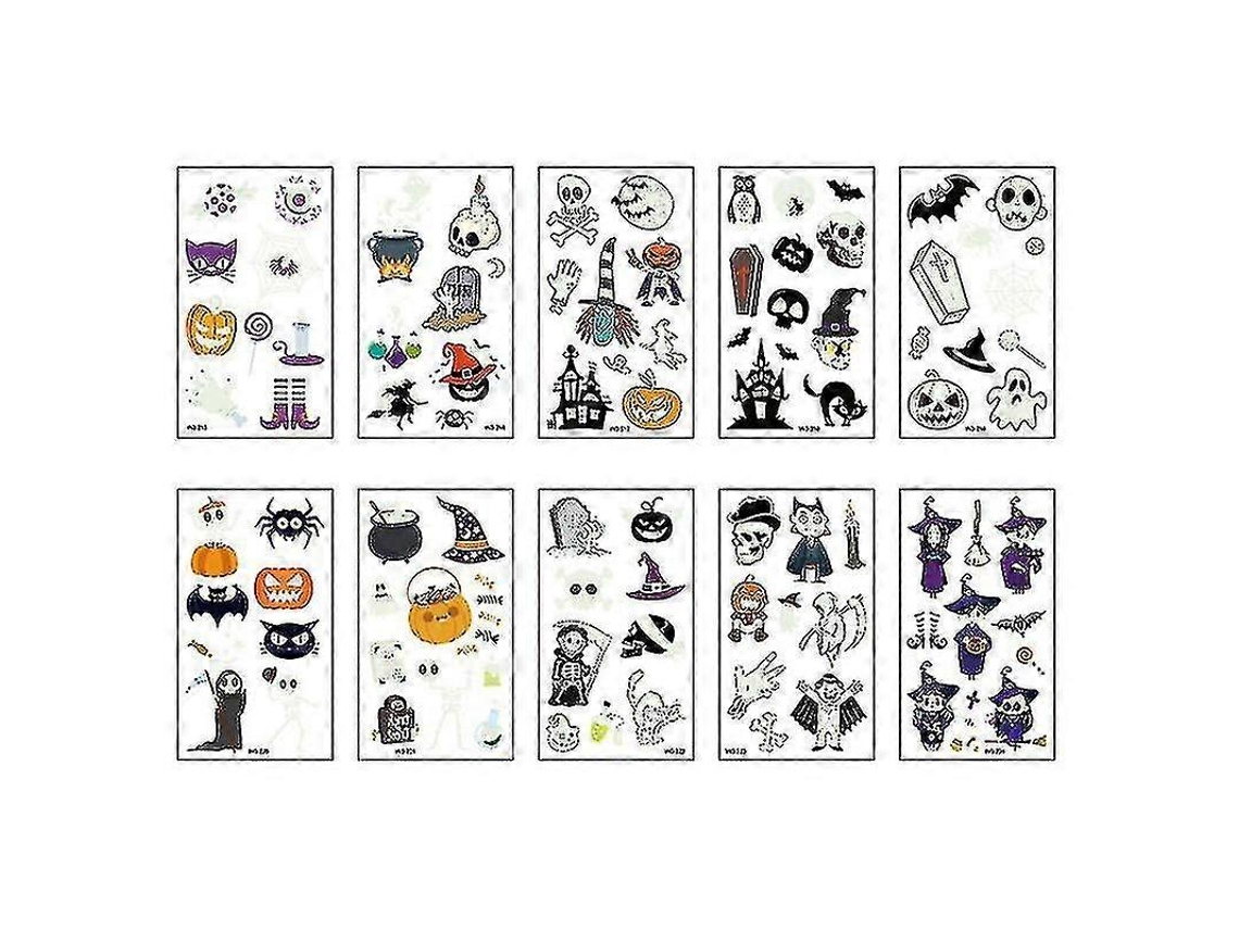 20 Adesivos De Halloween Para Decoração De Halloween Ly Ebike