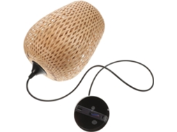Luminária De Teto Elegante E Rústica Em Bambu Para Sala De Estar.