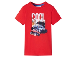 T-shirt Para Criança Vermelho 140