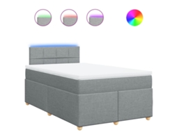 Box Spring Bed, Box Spring Beds Vidaxl Cinzeto Tecido (120 X 190 Cm)