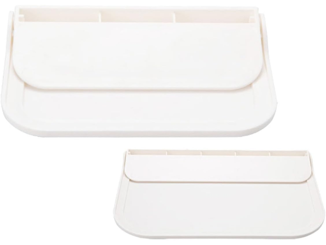 Luxshiny Conjunto De 2-prateleiras Dobráveis Pequenas Com Adesivo Para Banheiro, Montagem Na Parede, Em Pp, Fáceis De