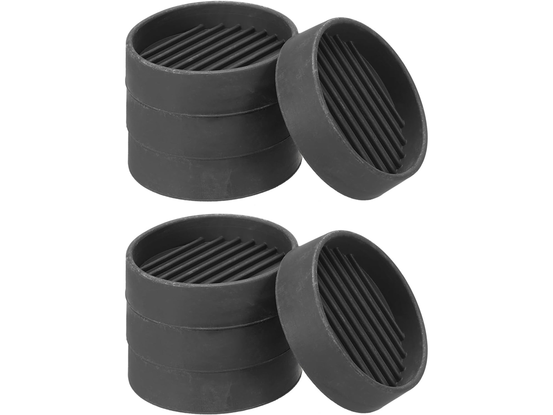 Conjunto De 8 Protetores Borracha Redondos 5 Cm Para Pés Móveis,