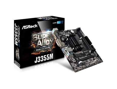 Motherboard ASROCK J3355M (Socket CPU Onboard - Intel J3355 - Micro ATX)