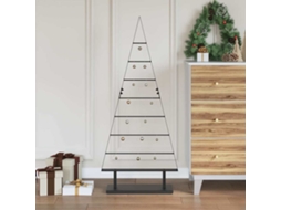 Vidaxl Árvore De Natal De Metal Preto 125,5 Cm Aço