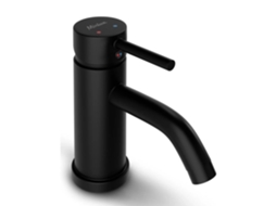 Mirlux Misturador De Lavatório Mirlux Ariadne Em Aço Inoxidável Preto – Torneira Monocomando Economizadora De Água
