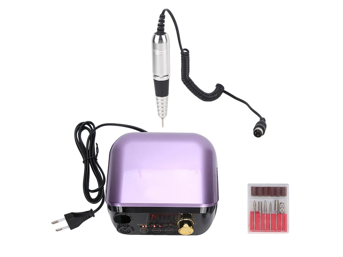 Lixadeira Elétrica Rebe para Unhas 35W 35000rpm com Display LED Profissional