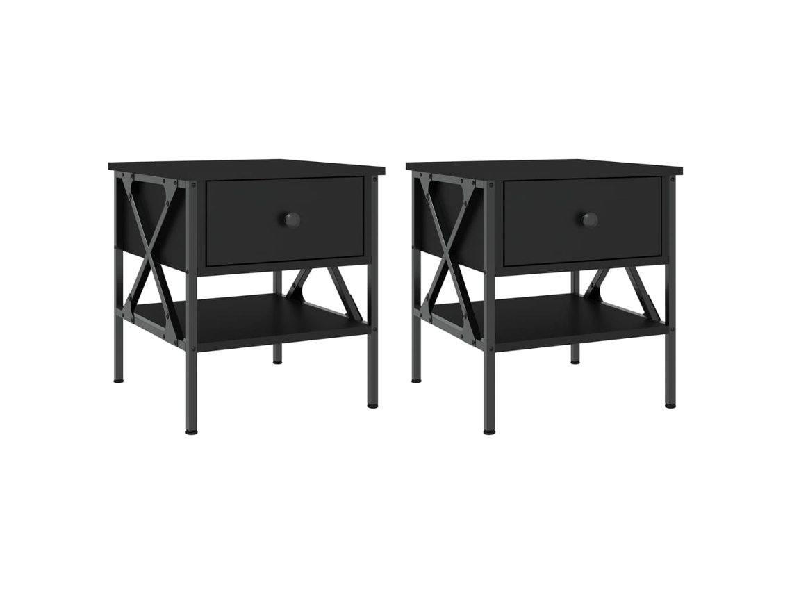 Mesa de Cabeceira Derivados de Madeira Carvalho Sonoma MAISON EXCLUSIVE (40x42x45 cm)