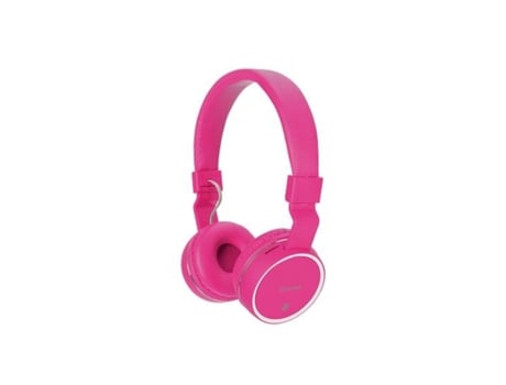 Auscultadores Bluetooth Sem Fios Rosa