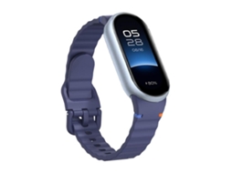 Bracelete para Xiaomi Smart Band 10/9/8 XIAOMOYU em Silicone Costura Granulada Ondulada Azul Meia noite