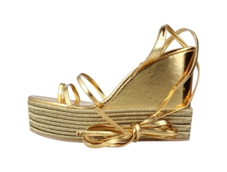 Sapatos de Mulher JEFFREY CAMPBELL Layered Dourado (38)