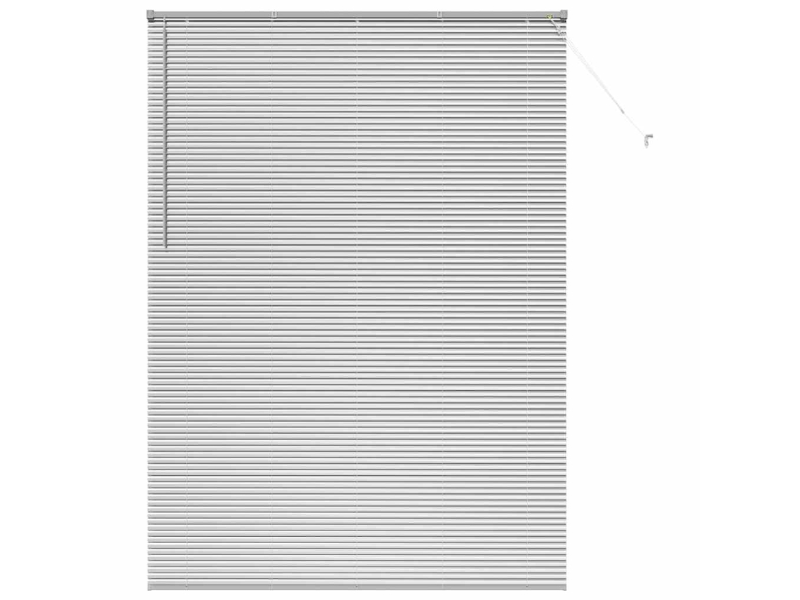 Conjunto 1 Persianas Venecianas Vidaxl Prateado Alumínio (220 X 155 Cm)