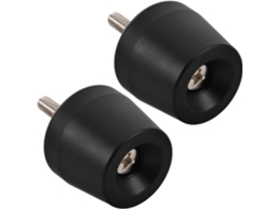 Tampas de guia para motocicleta, metálicas, M6, com presilhas, 2 peças, tampões antivibração.