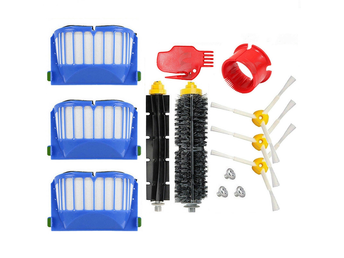 Kit de peças de reposição para Irobot Roomba Série 650 620 610 600 Filtro de vácuo Escova