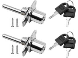 Peças De Fechadura/caixa Com Chave Para Móveis, Fechadura De Pistão Para Armário De Arquivo/vitrine, Diâmetro 16 Mm, Comprimento Aquaforge
