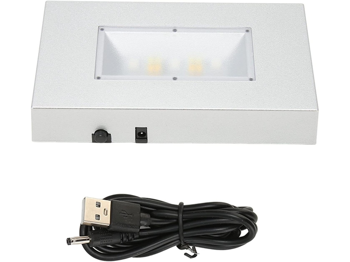 Suporte Retangular Para Exibição Com Base De Luz Led, Suporte Iluminado Em 7 Cores, Pedestal De Vidro Para Decoração