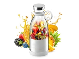 Liquidificador portátil Slowmoose, copo de suco recarregável com tampa e caneca de viagem para sucos e vitaminas, 420 ml