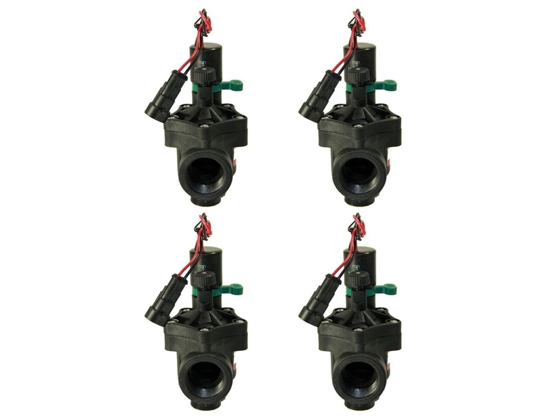 Válvula Solenóide RAIN Rn 150 9v 3/4” com Regulador de Fluxo (pacote com 4)