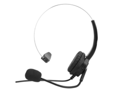 Auriculares para centro de llamadas con micrófono, cancelación de ruido, monoaurales, interfaz de 3,5 mm S/MARCA