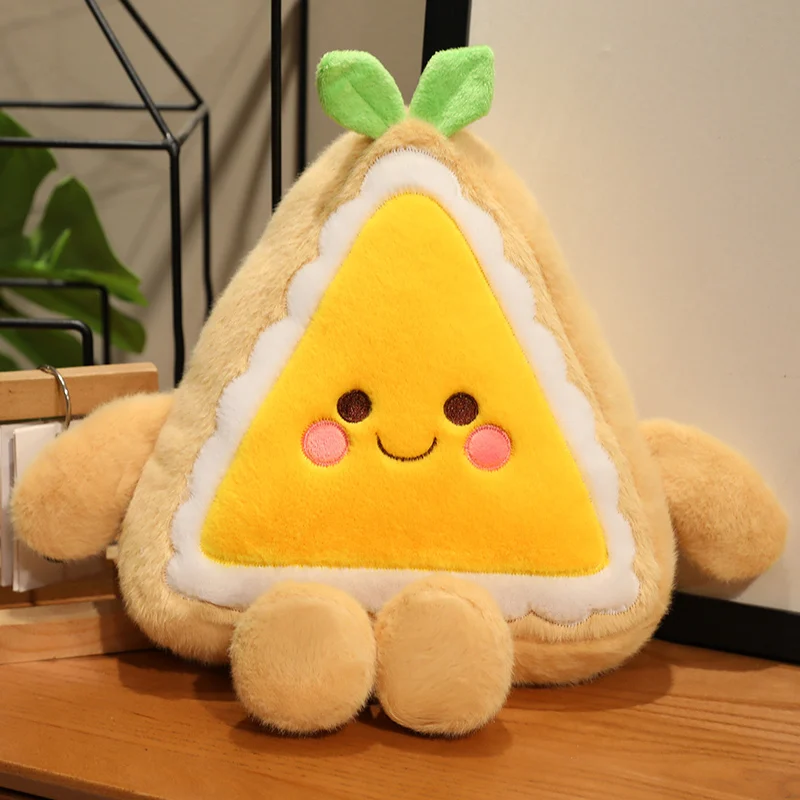 Lindo Brinquedo de Pelúcia Realista em Formato de Bolo de Frutas Estilo Anime. MDUG (amarelo, 60cm)