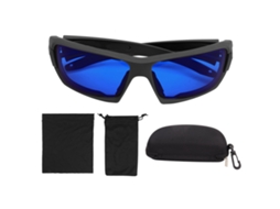 Óculos de golfe com proteção UV para posicionamento HD em esportes ao ar livre.