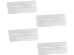 Protetores De Pés Cama Sewacc Em Silicone Cor Clara, Antiderrapantes E Resistentes Ao Desgaste, Pacote Com 4 Peças Para