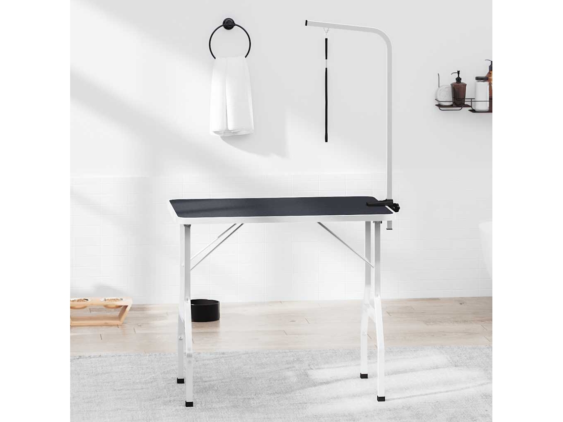 Vidaxl Mesa De Aliciamento Com Um Laço Ajustável, P/ Cão, Gato