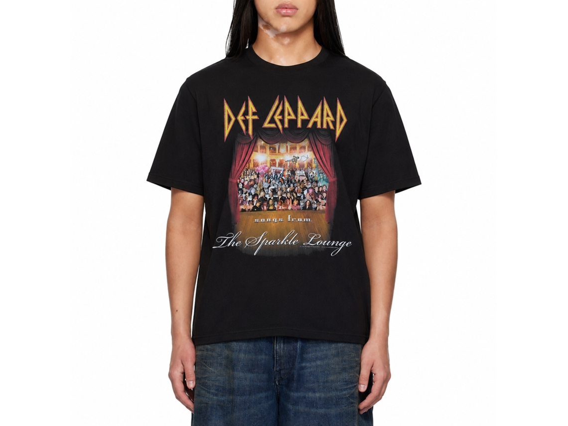 Def Leppard Sparkle Lounge T-shirt Unisex Adults Size:m
