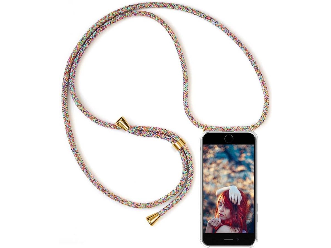 Capa iPhone 6 HONGWE. Com corda Transparente, Multicolor