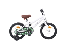 Vidaxl Bicicleta Infantil 12 Polegadas Para 2-4 Anos Branco