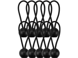 Pacote com 10 Tiras de Borracha Ajustáveis com Bola AQUAFORGE