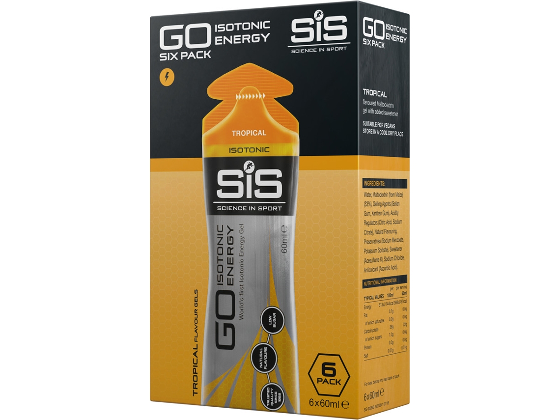 Suplemento Alimentar SIS (SCIENCE IN SPORT) Siso Isotonic Energy 6 (60 Ml - Maçã)