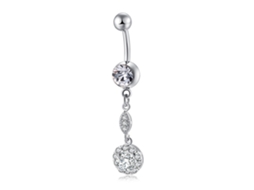 Anel De Umbigo Liga Moda Piercing Corpo Aço Inox