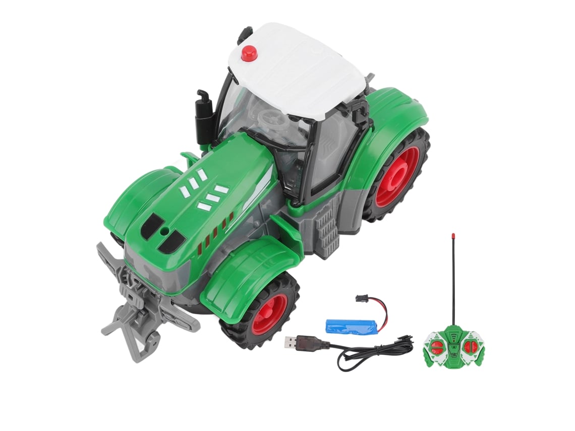 Ats tratsor Agrícola Rc Escala 1:24 com Mola de Amortecimento Simulação Alta 27mhz Caminhão Multifuncional para Crianças Maiores de 3 Anos