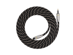 Aetheria cabo de Áudio Óptico Toslink para Mini Plug 3.5mm Spdif Conector Dourado 2m