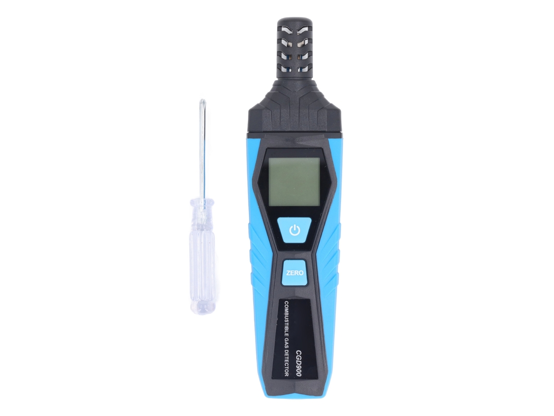 Yuru detector de Gás Inflamável com Alarme Duplo Alta Sensibilidade Termômetro Portátil Detector de Vazamento de Gás Natural