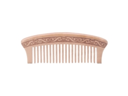 Pente De Madeira De Pêssego Natural Com Dentes Largos Para Massagem, Beleza E Cuidados Com Os Cabelos Jinyubo Store